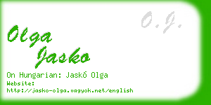 olga jasko business card