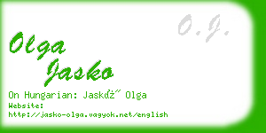 olga jasko business card
